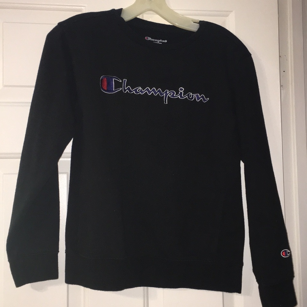 Black Champion Crew neck